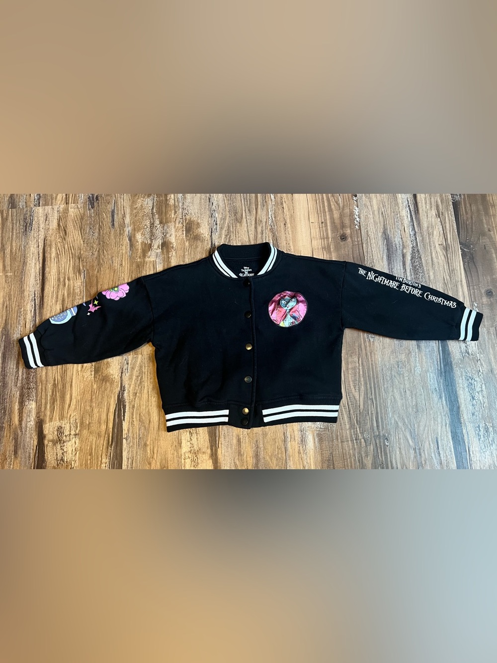 Disney Nightmare Before Christmas Sally Bomber Jacket Kids 6/7